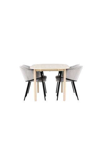 Venture Home Andy matbord med Evelina matstol