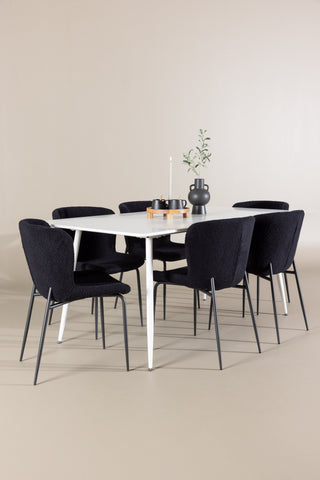 Venture Home Silar matbord med Modesto matstol