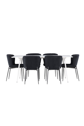 Venture Home Silar matbord med Modesto matstol