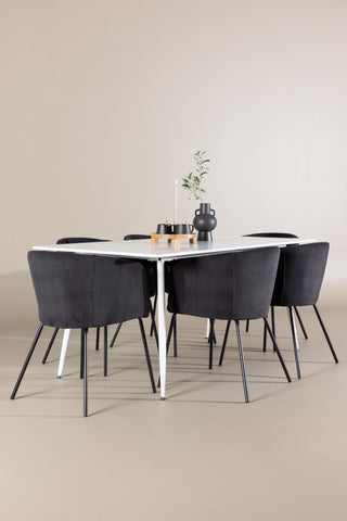 Venture Home Silar matbord med Berit matstol