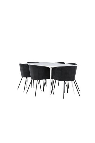 Venture Home Silar matbord med Berit matstol
