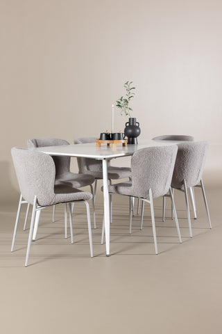 Venture Home Silar matbord med Modesto matstol
