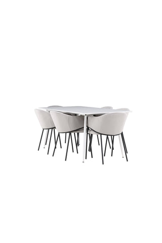 Venture Home Silar matbord med Evelina matstol