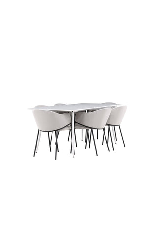 Venture Home Silar matbord med Evelina matstol