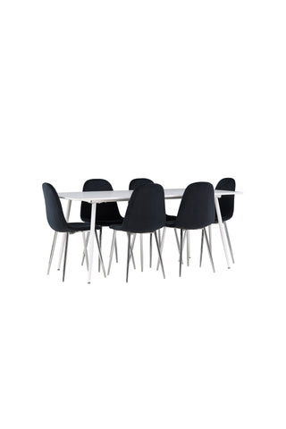 Venture Home Silar matbord med Polar matstol