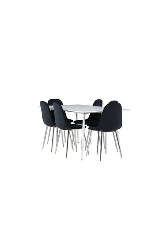 Venture Home Silar matbord med Polar matstol