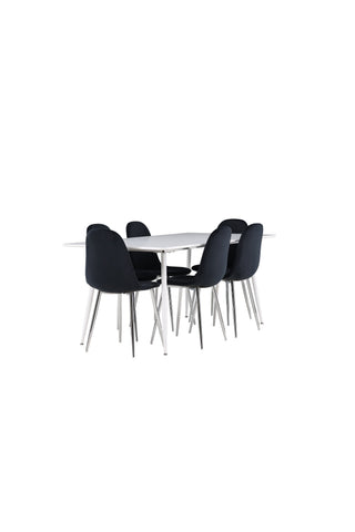 Venture Home Silar matbord med Polar matstol