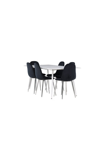 Venture Home Silar matbord med Polar matstol