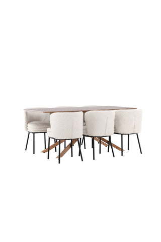 Venture Home Piazza matbord med Agnes matstol