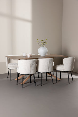 Venture Home Piazza matbord med Agnes matstol
