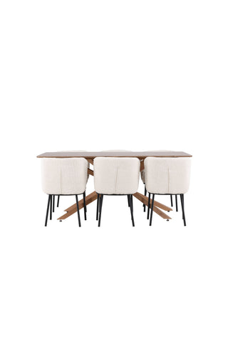 Venture Home Piazza matbord med Agnes matstol