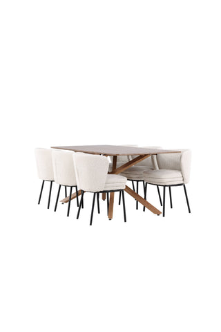 Venture Home Piazza matbord med Agnes matstol