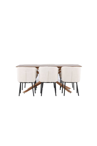 Venture Home Piazza matbord med Agnes matstol