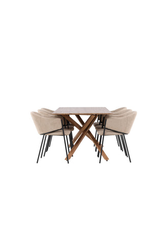 Venture Home Piazza matbord med Evelina matstol