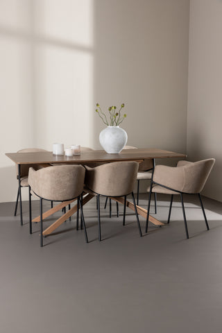 Venture Home Piazza matbord med Evelina matstol