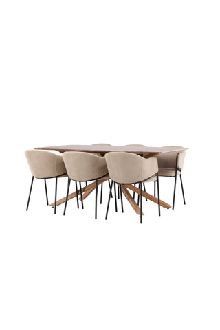 Venture Home Piazza matbord med Evelina matstol