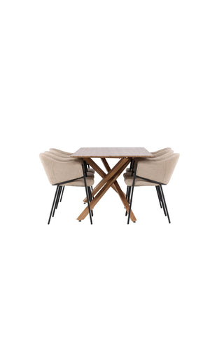 Venture Home Piazza matbord med Evelina matstol