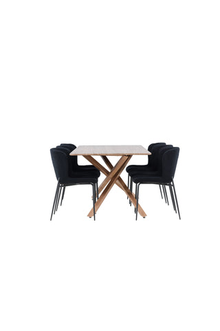 Venture Home Piazza matbord med Modesto matstol