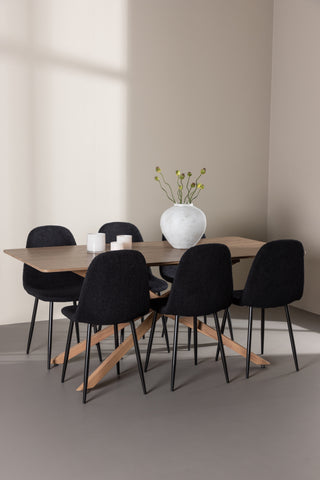 Venture Home Piazza matbord med Polar matstol