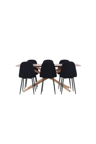 Venture Home Piazza matbord med Polar matstol