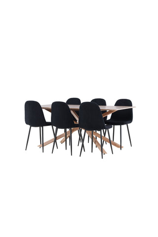 Venture Home Piazza matbord med Polar matstol