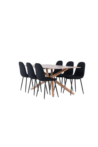 Venture Home Piazza matbord med Polar matstol