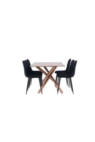 Venture Home Piazza matbord med Polar matstol