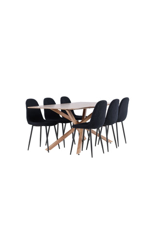 Venture Home Piazza matbord med Polar matstol