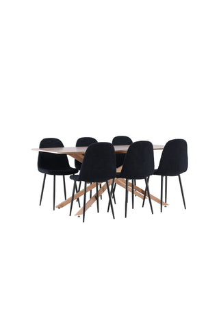 Venture Home Piazza matbord med Polar matstol