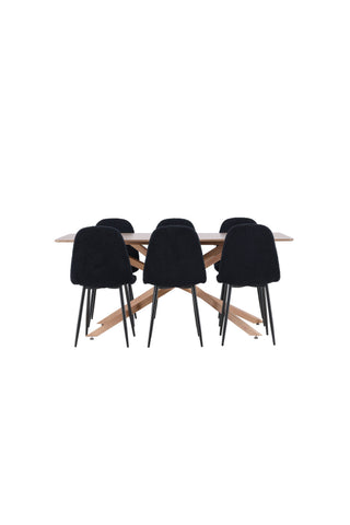 Venture Home Piazza matbord med Polar matstol