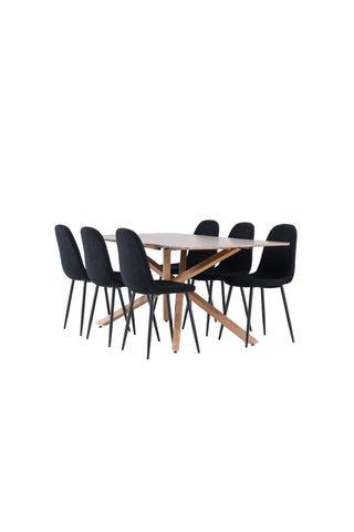 Venture Home Piazza matbord med Polar matstol