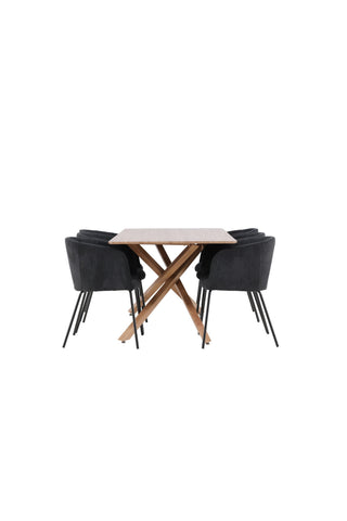 Venture Home Piazza matbord med Berit matstol