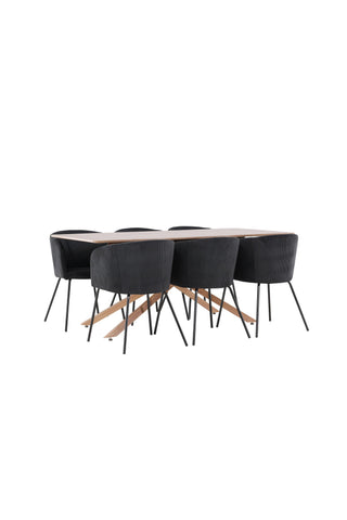 Venture Home Piazza matbord med Berit matstol
