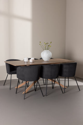 Venture Home Piazza matbord med Berit matstol
