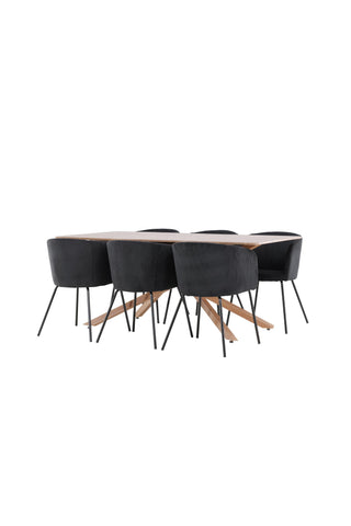 Venture Home Piazza matbord med Berit matstol