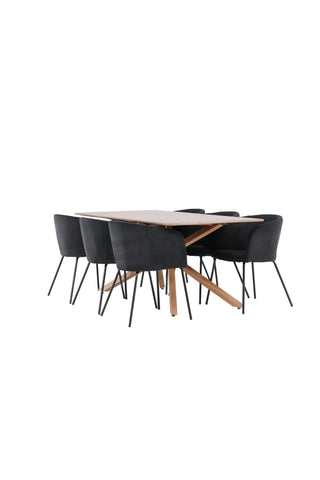 Venture Home Piazza matbord med Berit matstol