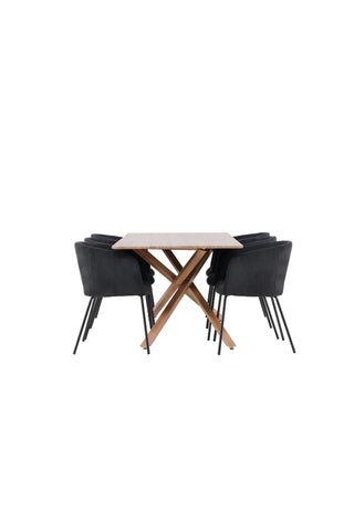 Venture Home Piazza matbord med Berit matstol