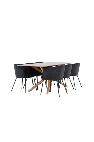 Venture Home Piazza matbord med Berit matstol