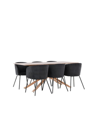 Venture Home Piazza matbord med Berit matstol