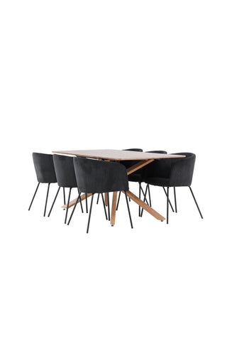 Venture Home Piazza matbord med Berit matstol
