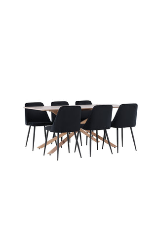 Venture Home Piazza matbord med nattstol