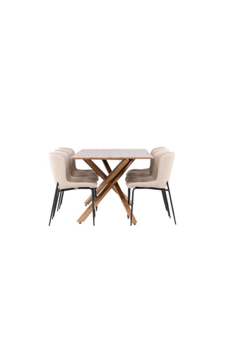 Venture Home Piazza matbord med Modesto matstol