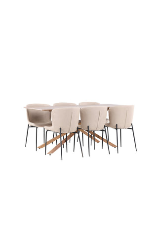 Venture Home Piazza matbord med Modesto matstol