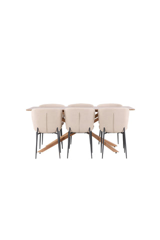 Venture Home Piazza matbord med Modesto matstol