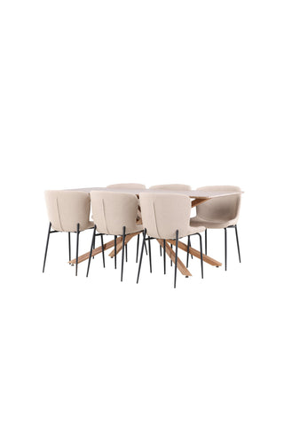 Venture Home Piazza matbord med Modesto matstol
