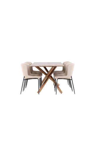 Venture Home Piazza matbord med Modesto matstol