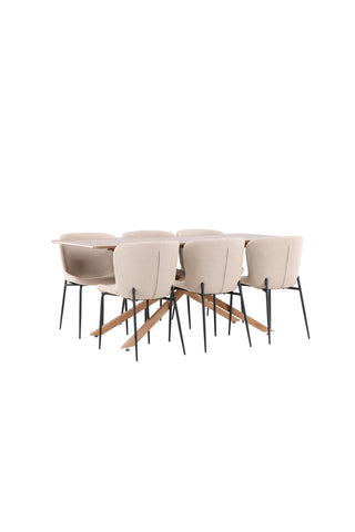 Venture Home Piazza matbord med Modesto matstol