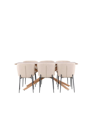 Venture Home Piazza matbord med Modesto matstol