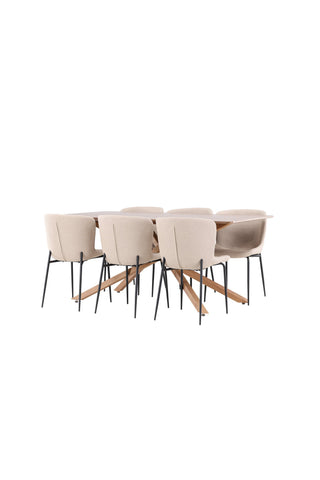 Venture Home Piazza matbord med Modesto matstol