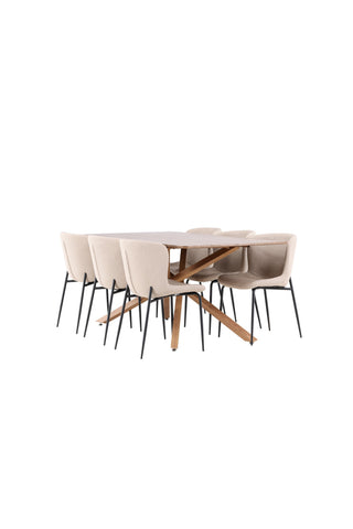 Venture Home Piazza matbord med Modesto matstol